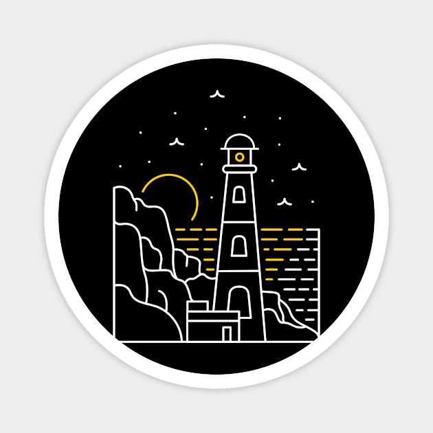 Lighthouse Magnet by VEKTORKITA